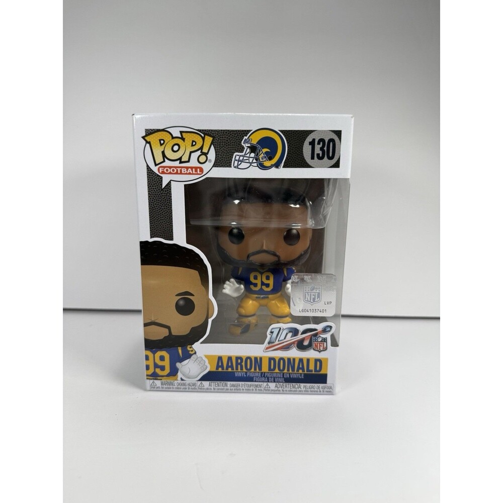 Funko Pop NFL Aaron Donald #130 Los Angeles Rams Football Vinyl Figure